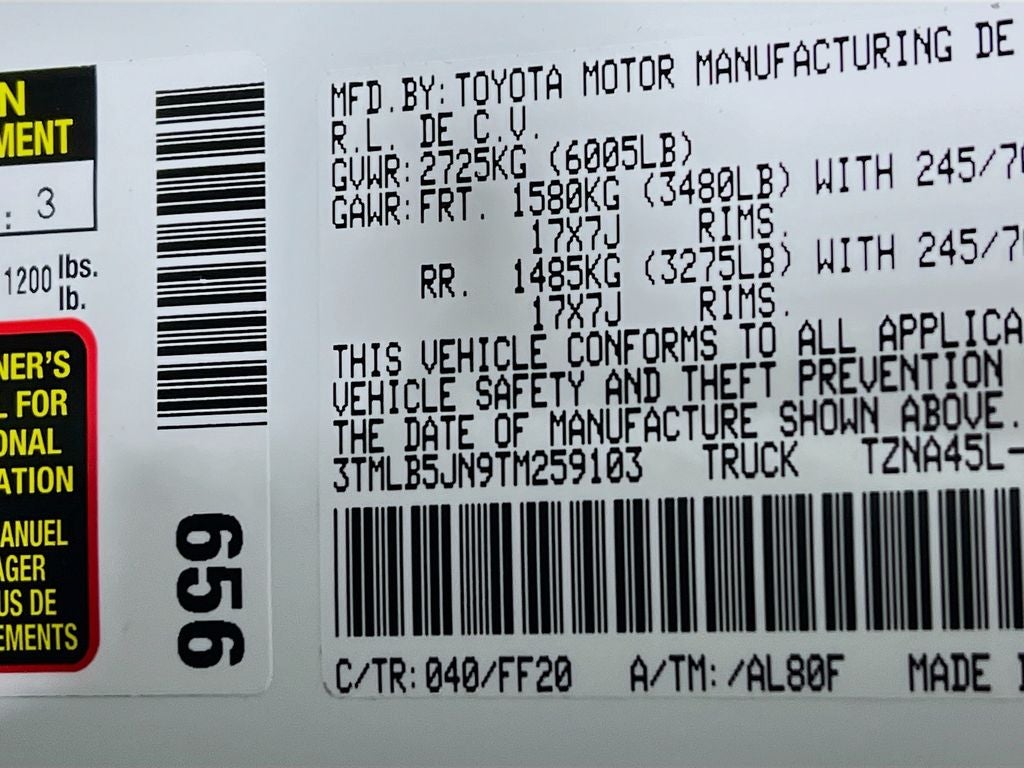 2026 Toyota Tacoma SR5