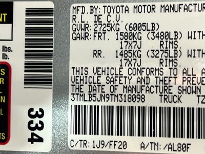 2026 Toyota Tacoma SR5