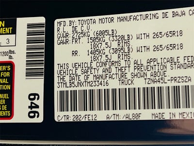 2026 Toyota Tacoma TRD Sport