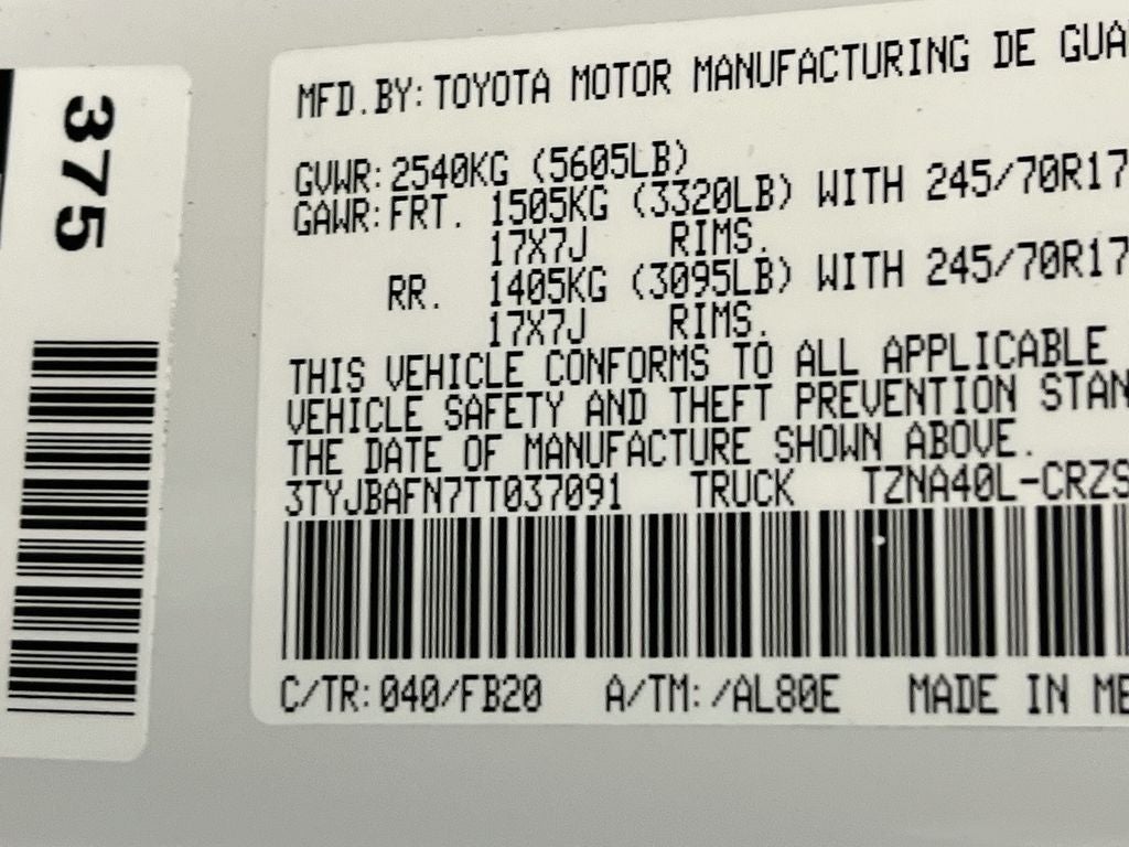 2026 Toyota Tacoma SR5