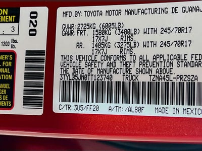 2026 Toyota Tacoma SR5