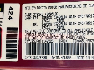 2026 Toyota Tacoma SR5 S