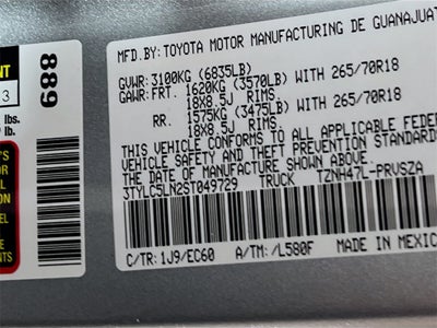 2025 Toyota Tacoma i-FORCE MAX Trailhunter