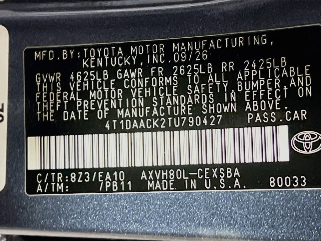 2026 Toyota Camry SE