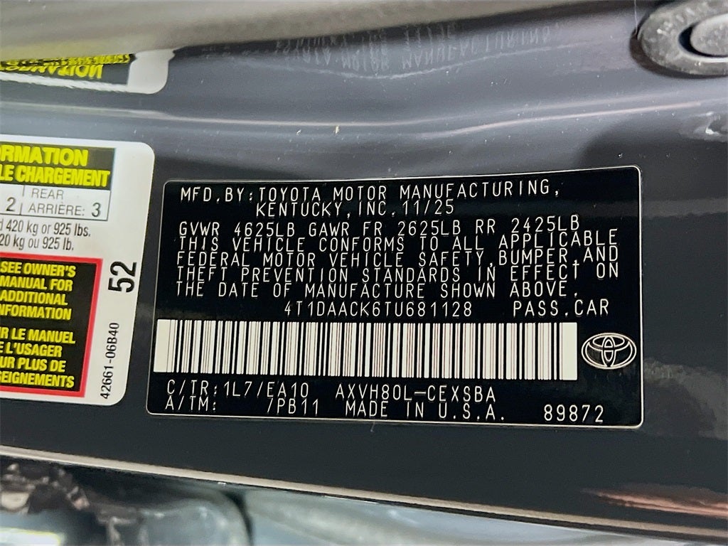 2026 Toyota Camry SE