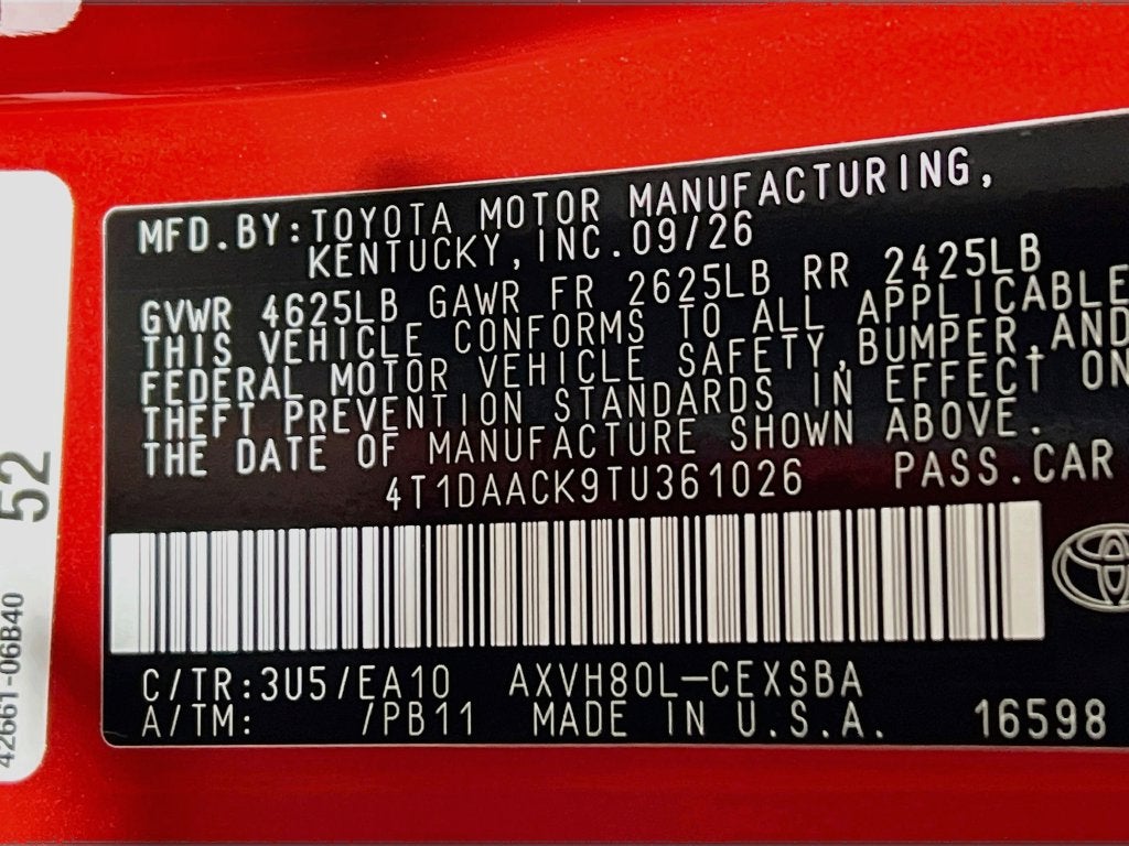 2026 Toyota Camry SE
