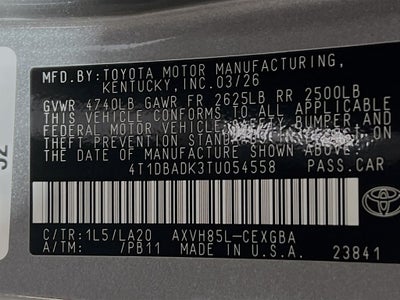 2026 Toyota Camry XLE
