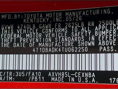 2026 Toyota Camry LE