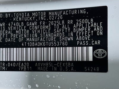 2026 Toyota Camry Nightshade