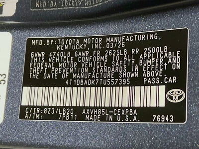 2026 Toyota Camry XSE