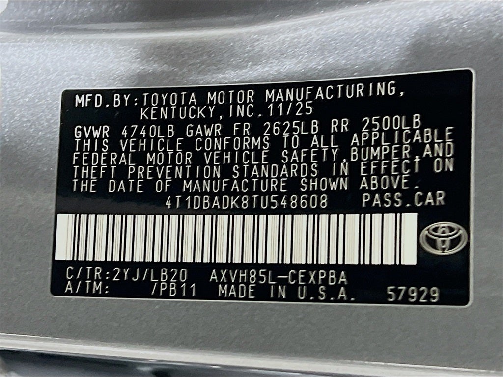 2026 Toyota Camry XSE