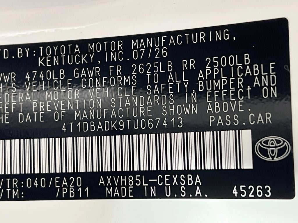 2026 Toyota Camry Nightshade