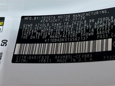 2026 Toyota Camry LE
