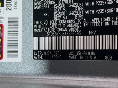 2026 Toyota Sienna Platinum S