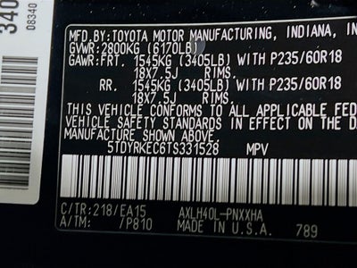2026 Toyota Sienna XLE S