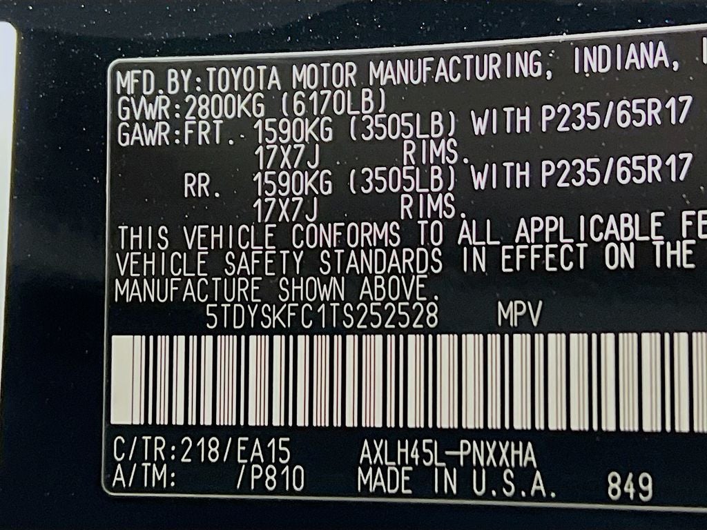 2026 Toyota Sienna XLE S