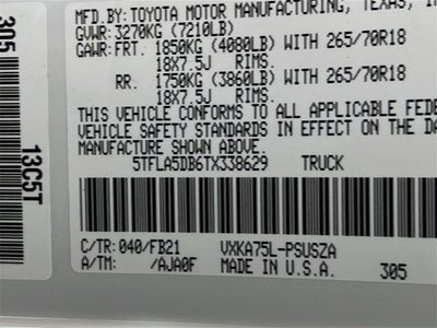 2026 Toyota Tundra SR5