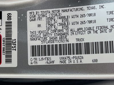 2026 Toyota Tundra SR5