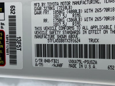 2026 Toyota Tundra SR5