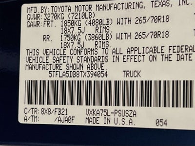 2026 Toyota Tundra SR5