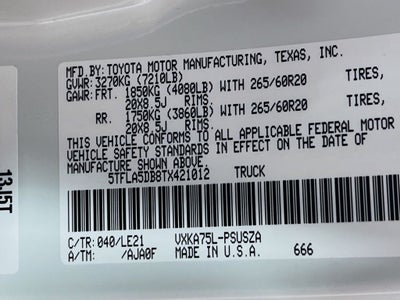 2026 Toyota Tundra SR5
