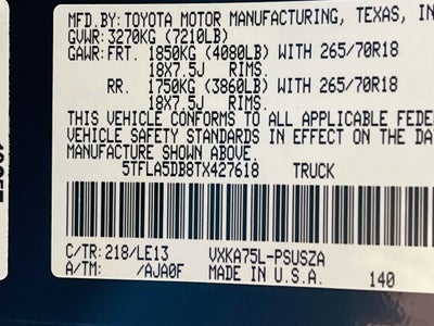 2026 Toyota Tundra SR5