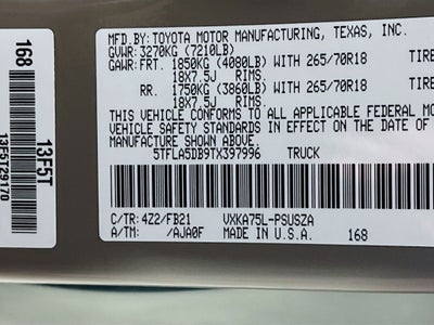 2026 Toyota Tundra SR5 S