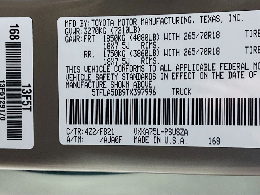 2026 Toyota Tundra SR5 S