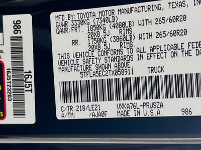 2026 Toyota Tundra SR5