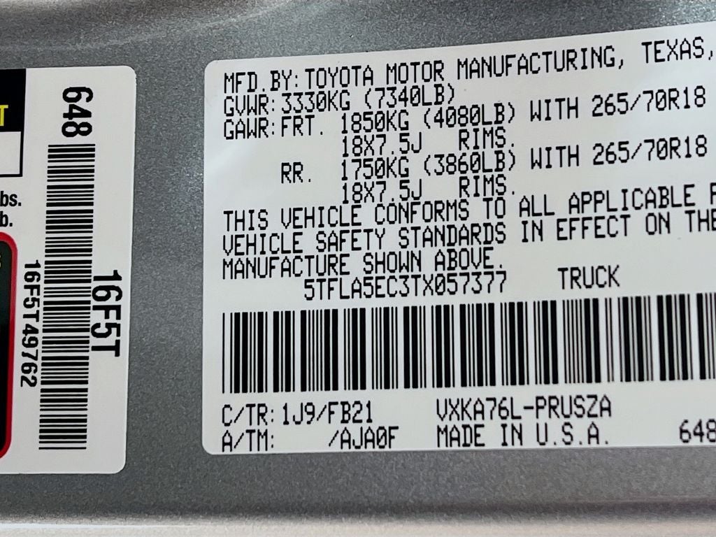 2026 Toyota Tundra SR5