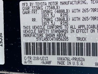 2026 Toyota Tundra SR5 S