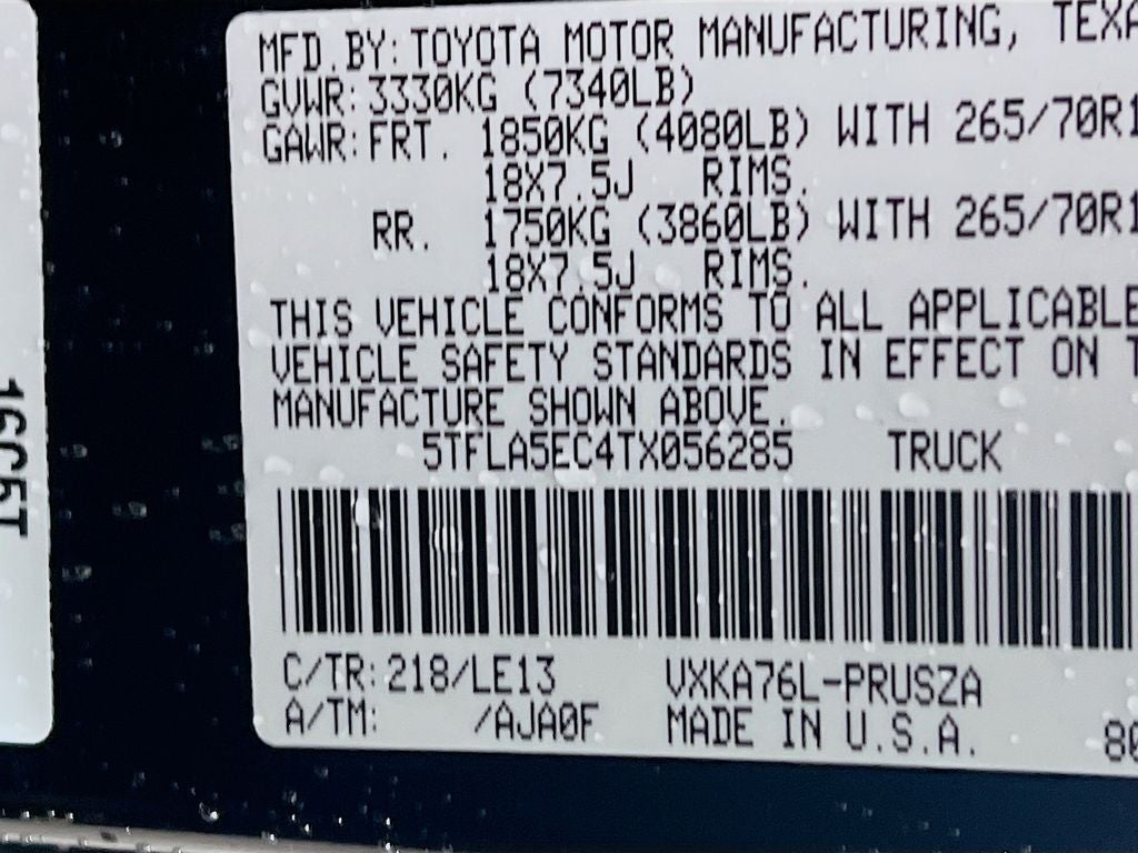 2026 Toyota Tundra SR5 S