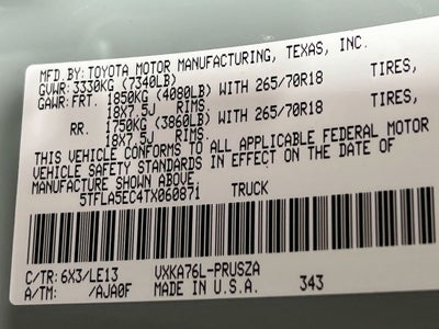 2026 Toyota Tundra SR5