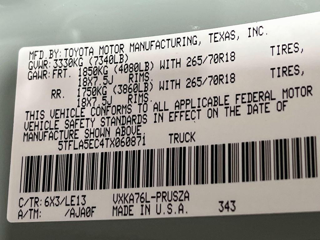 2026 Toyota Tundra SR5