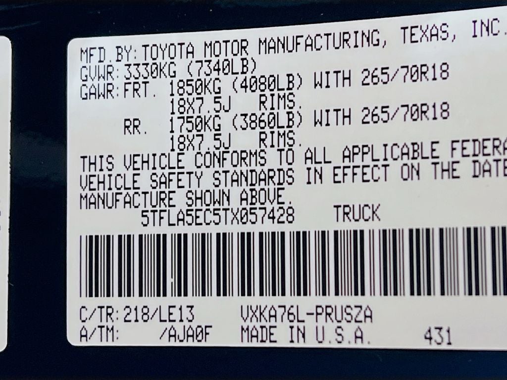 2026 Toyota Tundra SR5