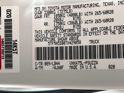 2026 Toyota Tundra 1794 Edition