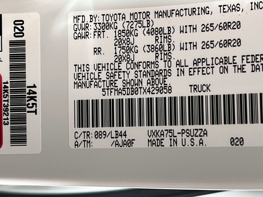 2026 Toyota Tundra 1794 Edition