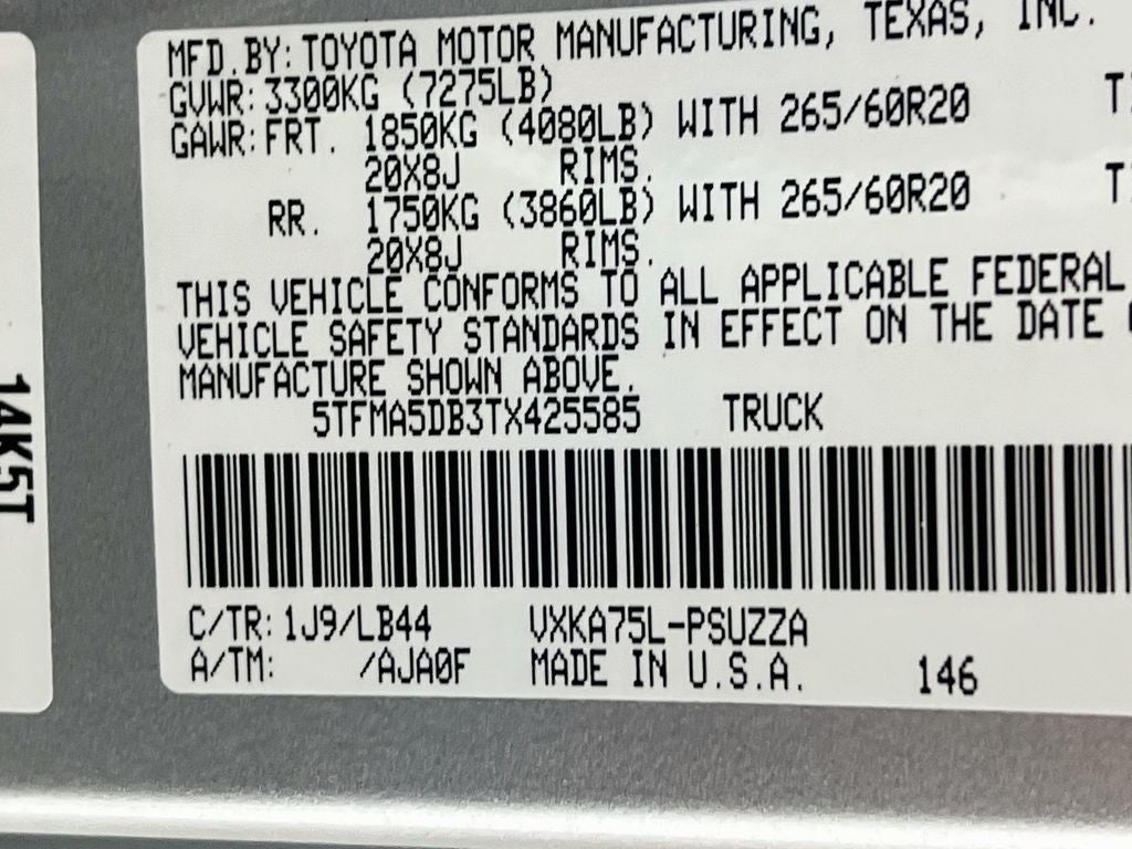 2026 Toyota Tundra 1794 Edition
