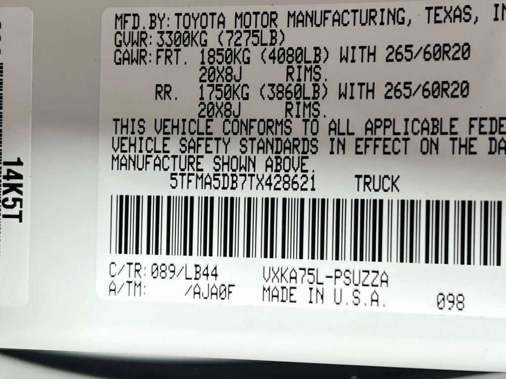 2026 Toyota Tundra 1794 Edition