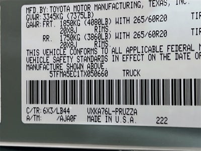 2026 Toyota Tundra 1794 Edition