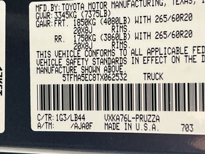 2026 Toyota Tundra 1794 Edition