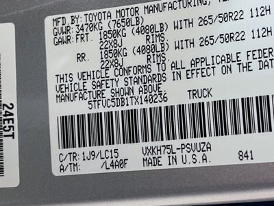 2026 Toyota Tundra i-FORCE MAX Capstone