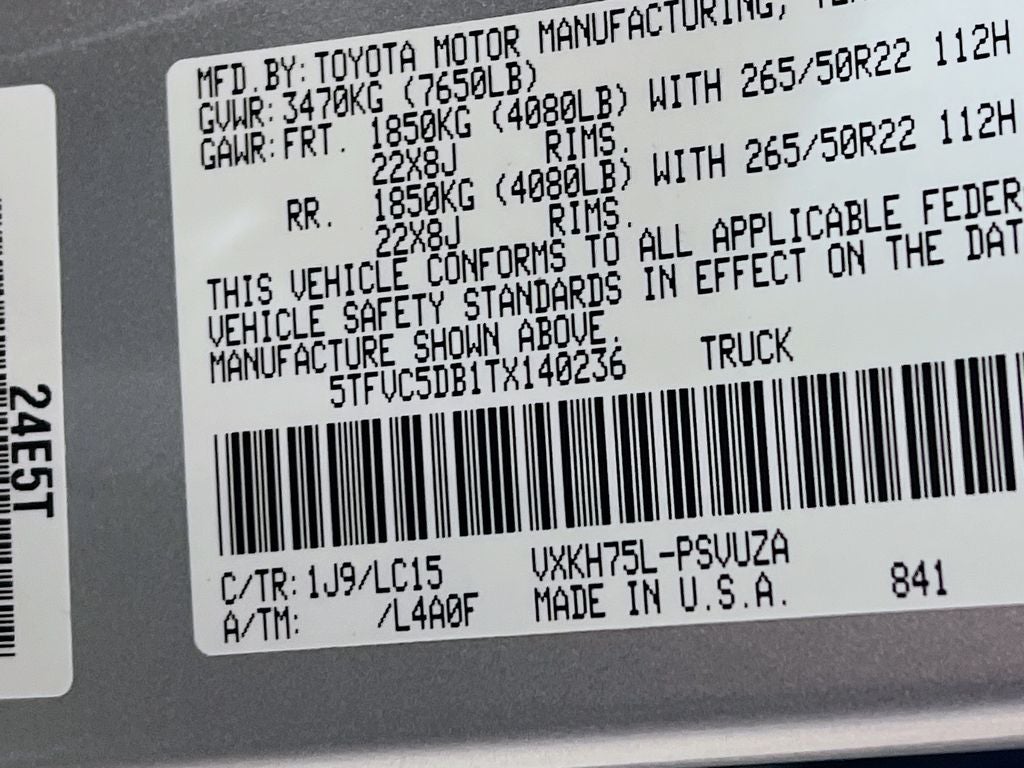 2026 Toyota Tundra i-FORCE MAX Capstone