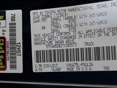 2026 Toyota Tundra Limited
