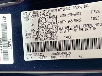 2026 Toyota Tundra Limited