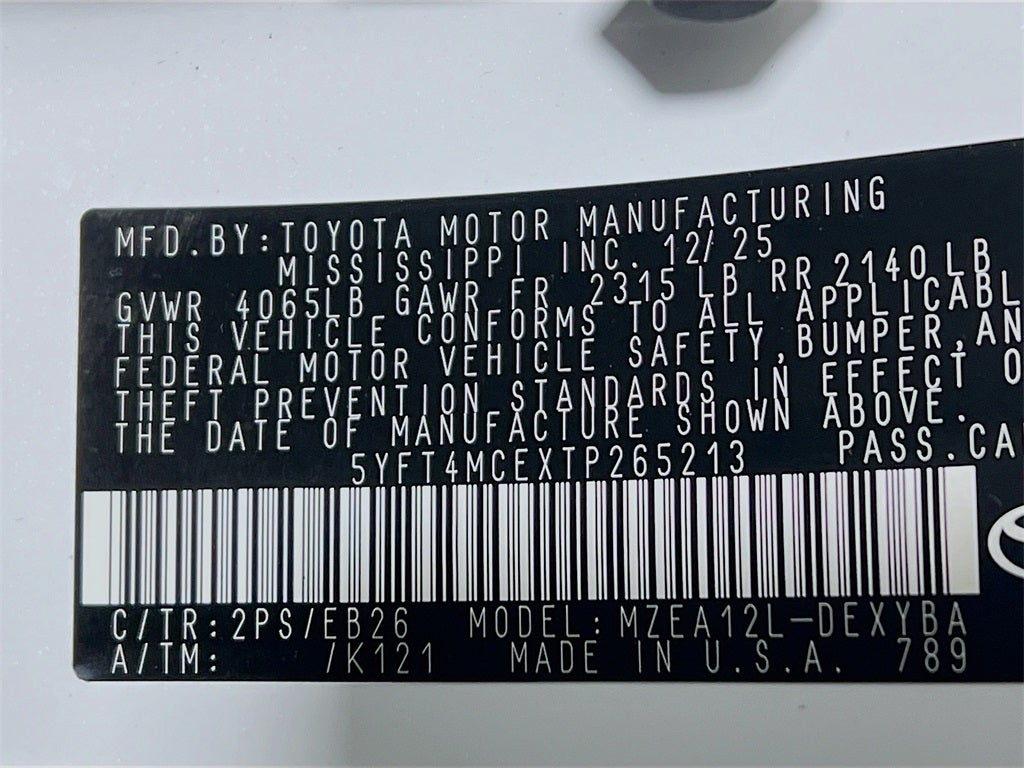 2026 Toyota Corolla XSE