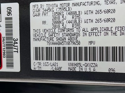2026 Toyota Sequoia Platinum