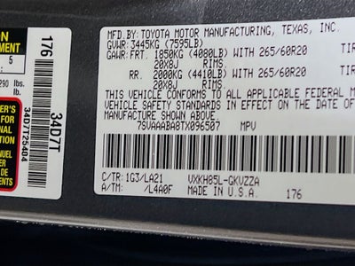 2026 Toyota Sequoia Platinum