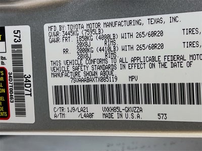 2026 Toyota Sequoia Platinum S