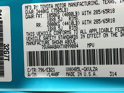 2026 Toyota Sequoia TRD Pro